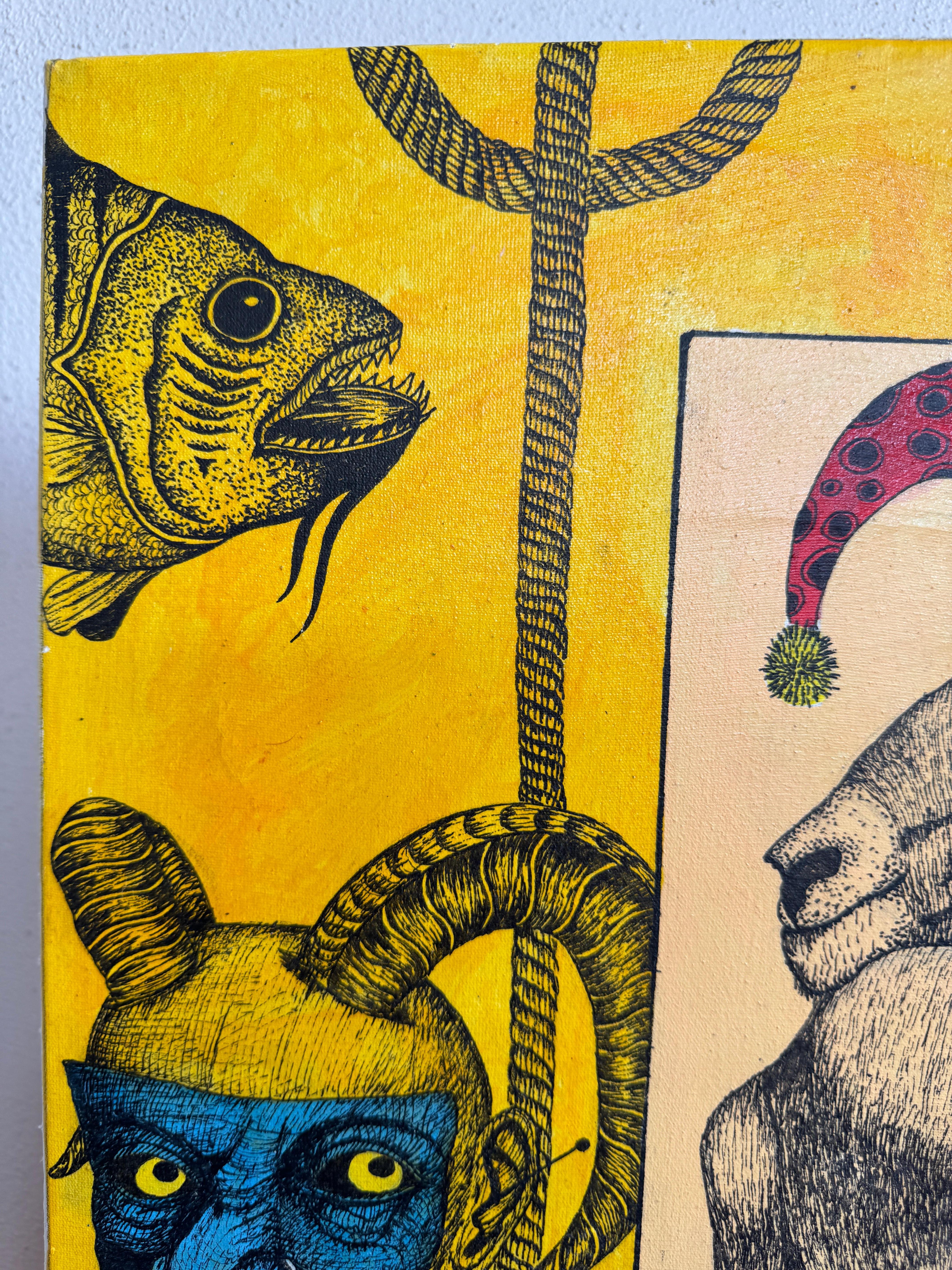 La Balade De Juanito Cana Hueca 2019
Acryl und Tinte auf Leinwand signiert und datiert, wird es vor dem Versand gerahmt werden.
Isaac Crespo ist ein 1965 geborener kubanischer Künstler. Seine Zeichnungen und Gemälde zeichnen sich durch exquisite