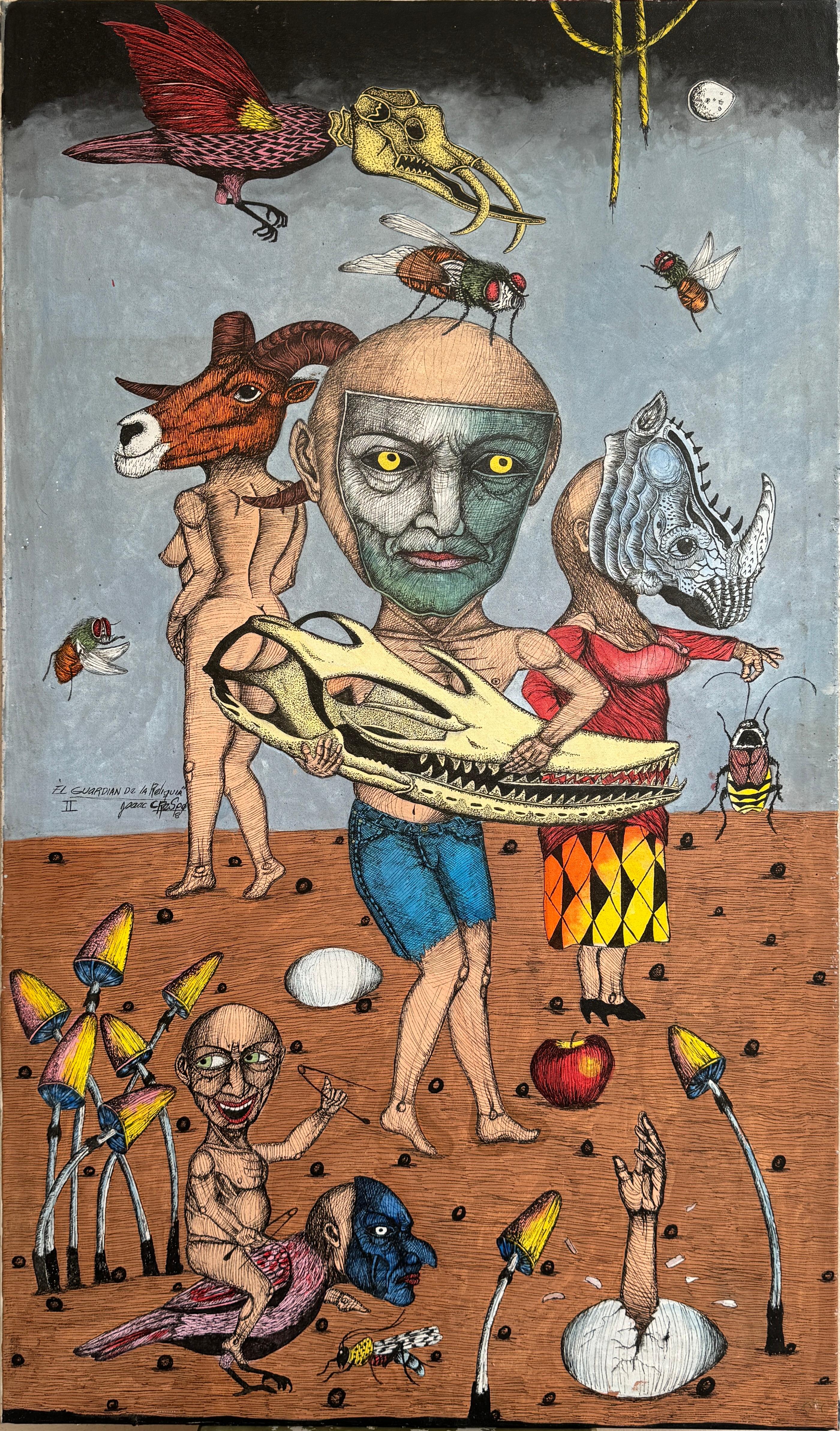 Der Wächter der Religion (Surrealismus), Painting, von Isaac Crespo