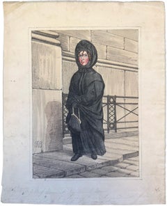 Sarah Whitehead; The Bank Nun, or the Lady in Black – English School, 19th Cent.