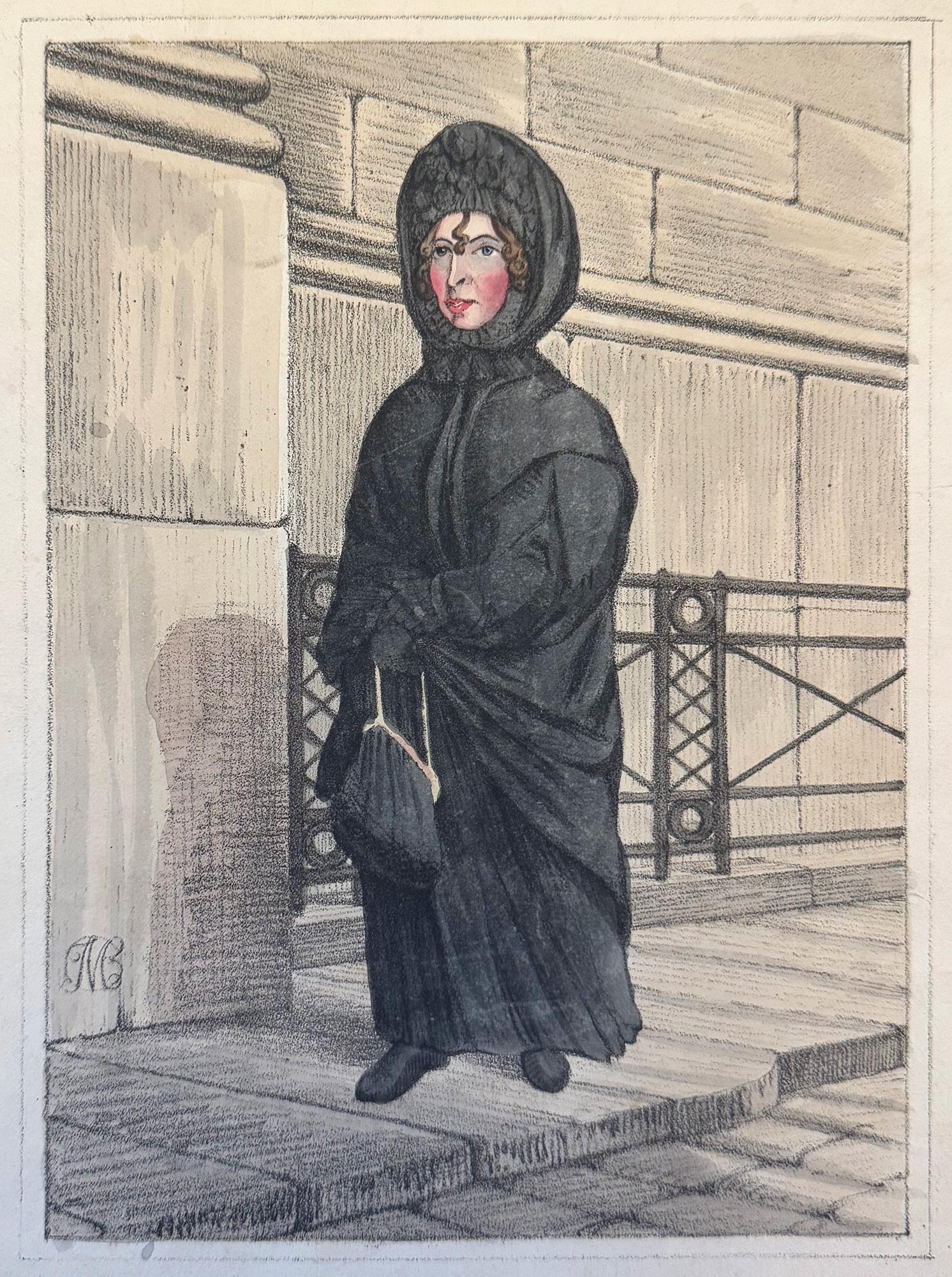 Sarah Whitehead; La monja del banco o la dama de negro - English School, Siglo XIX.
