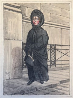 Sarah Whitehead; La monja del banco o la dama de negro - English School, Siglo XIX.