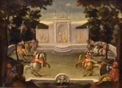 Landscape Garden Knight De Moucheron Paint 17/18yh Century Oil on canvas