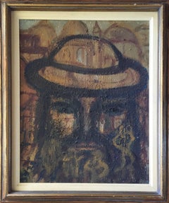 Rabbi in Old Jerusalem Painting