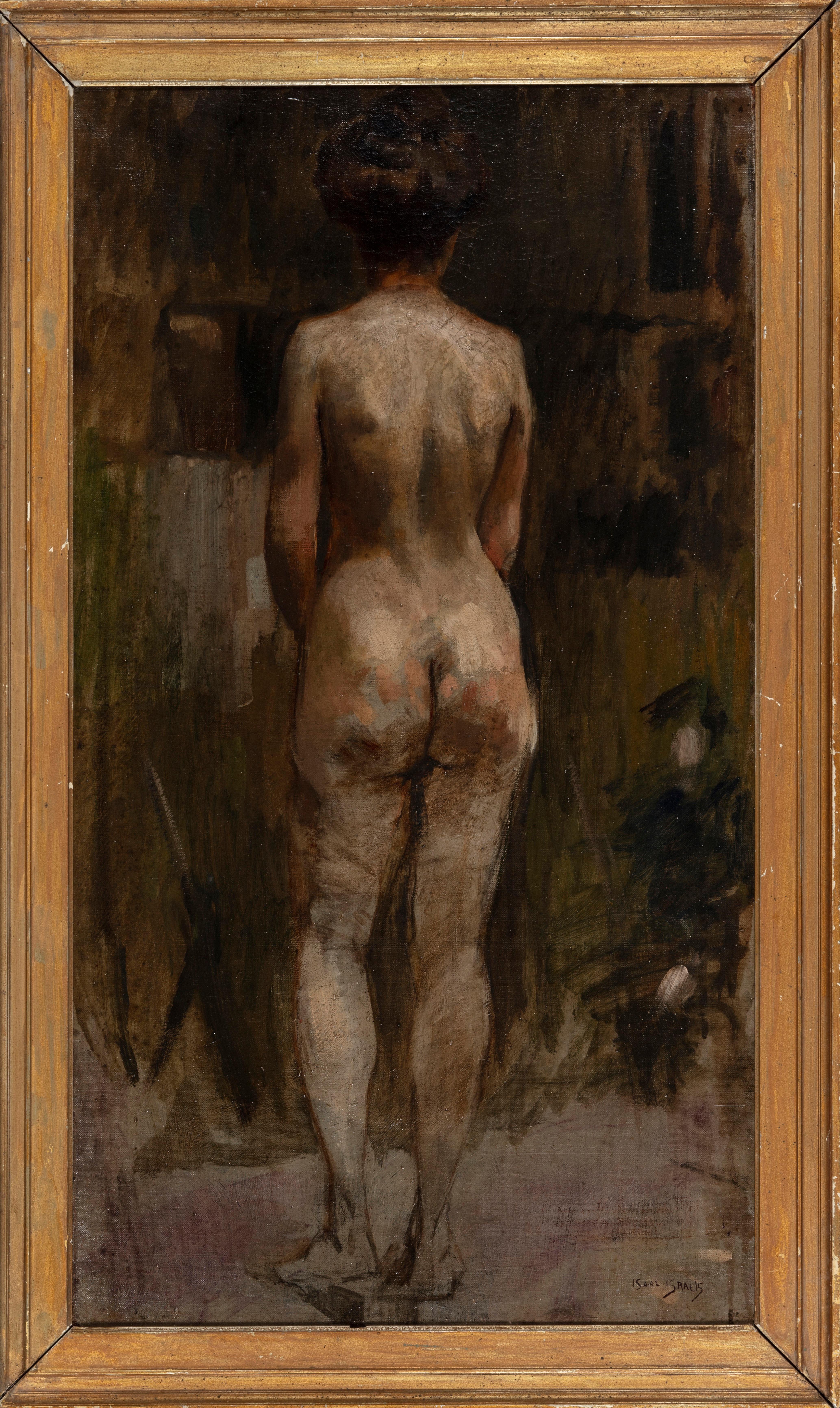 Nude woman, from behind - Painting by Isaac Israëls