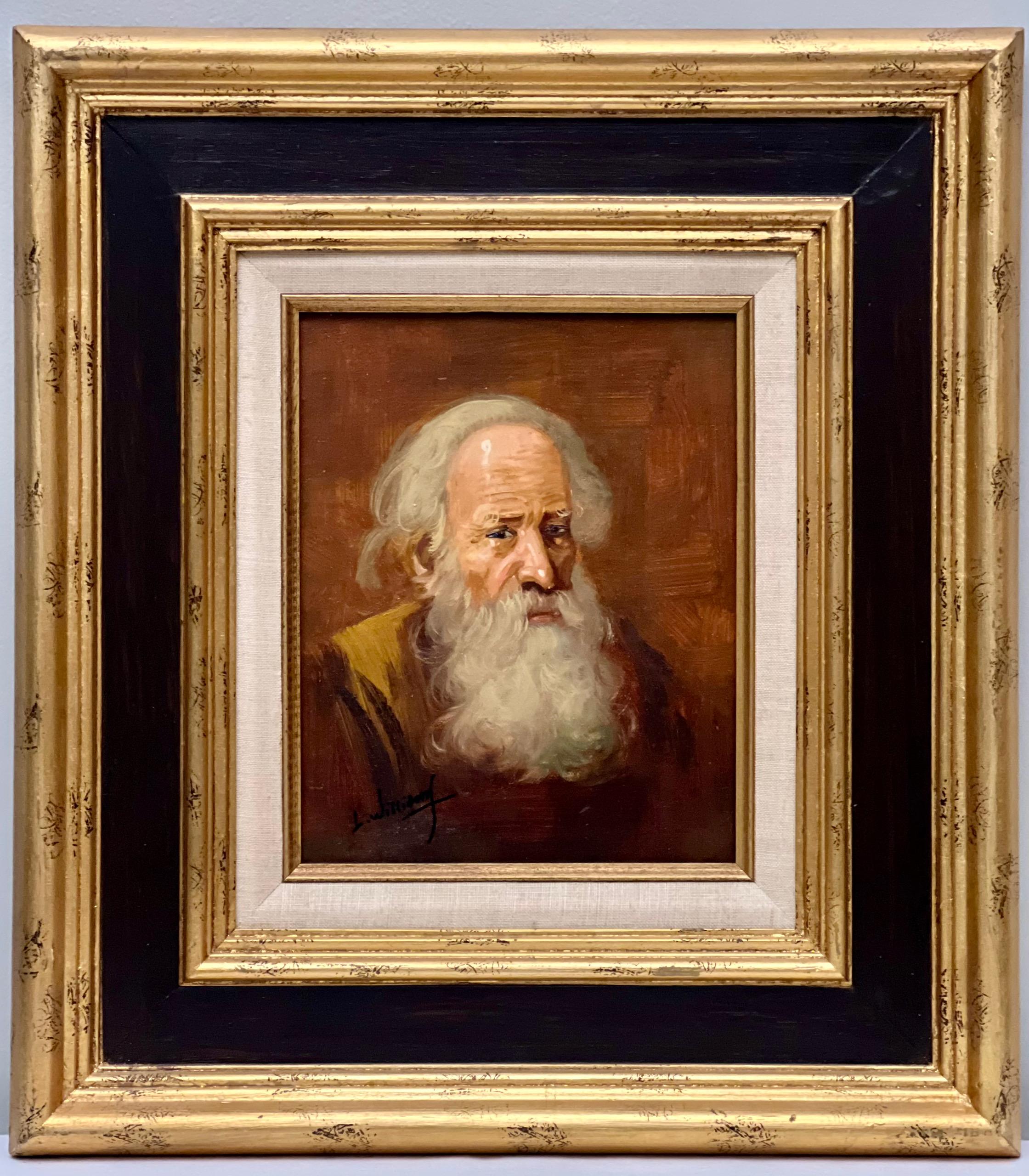 Isaac L. Williams, signiertes Porträt eines Mannes mit Bart, 19. Jahrhundert (Viktorianisch) im Angebot
