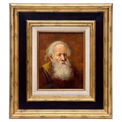 Isaac L. Williams Retrato firmado de hombre con barba, Siglo XIX
