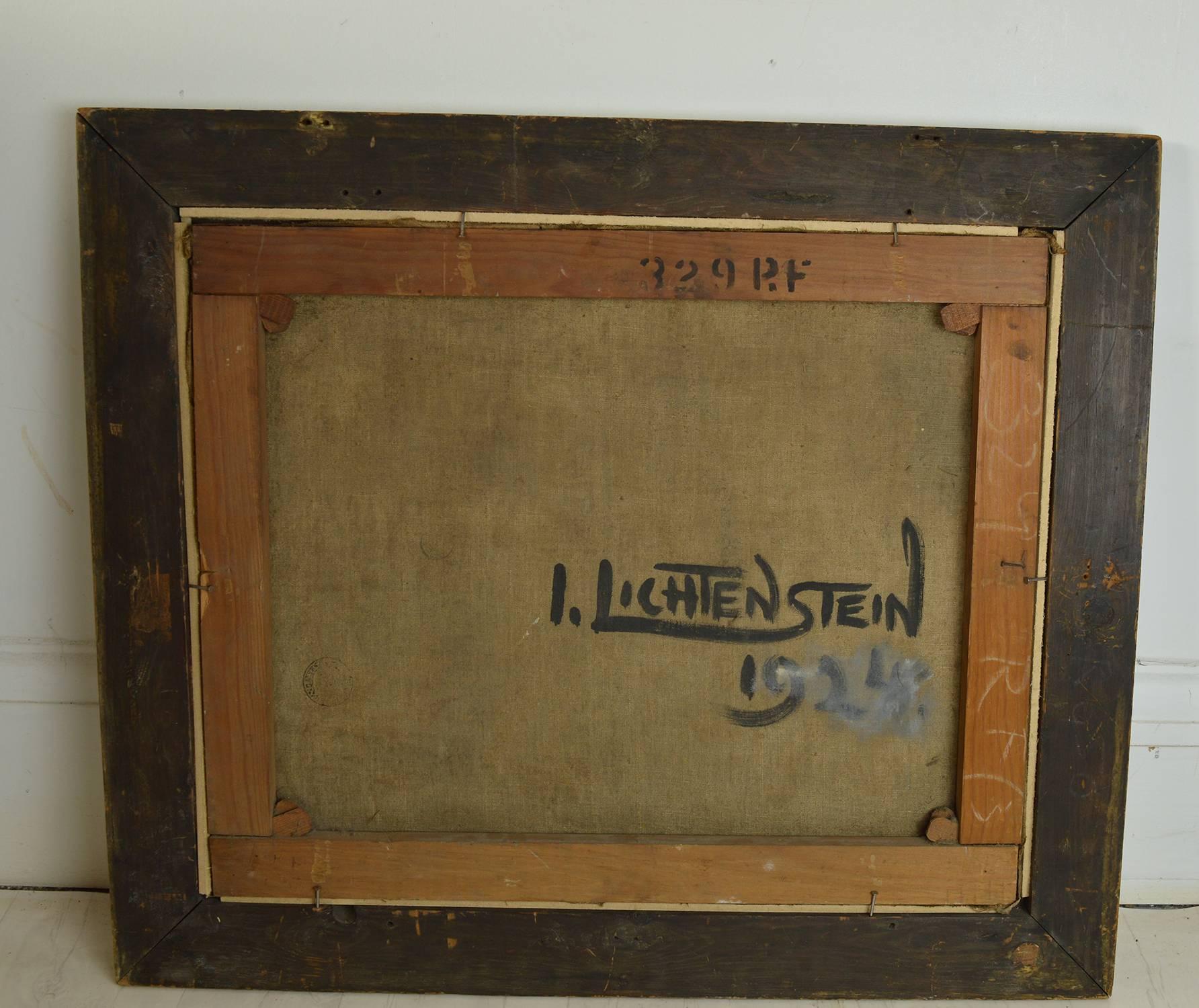 Français Isaac Lichtenstein, Scène de rue de Paris, 1924 en vente