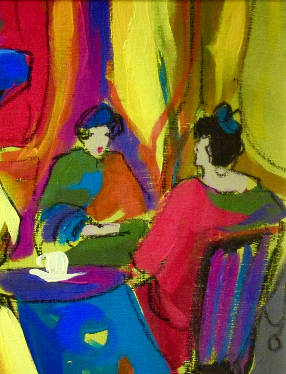 Au Cafe (Three Women Sitting) For Sale 1