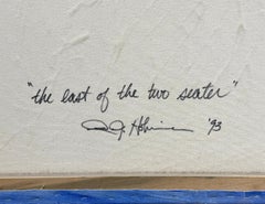 L'Est du biplace (immense peinture originale sur toile)