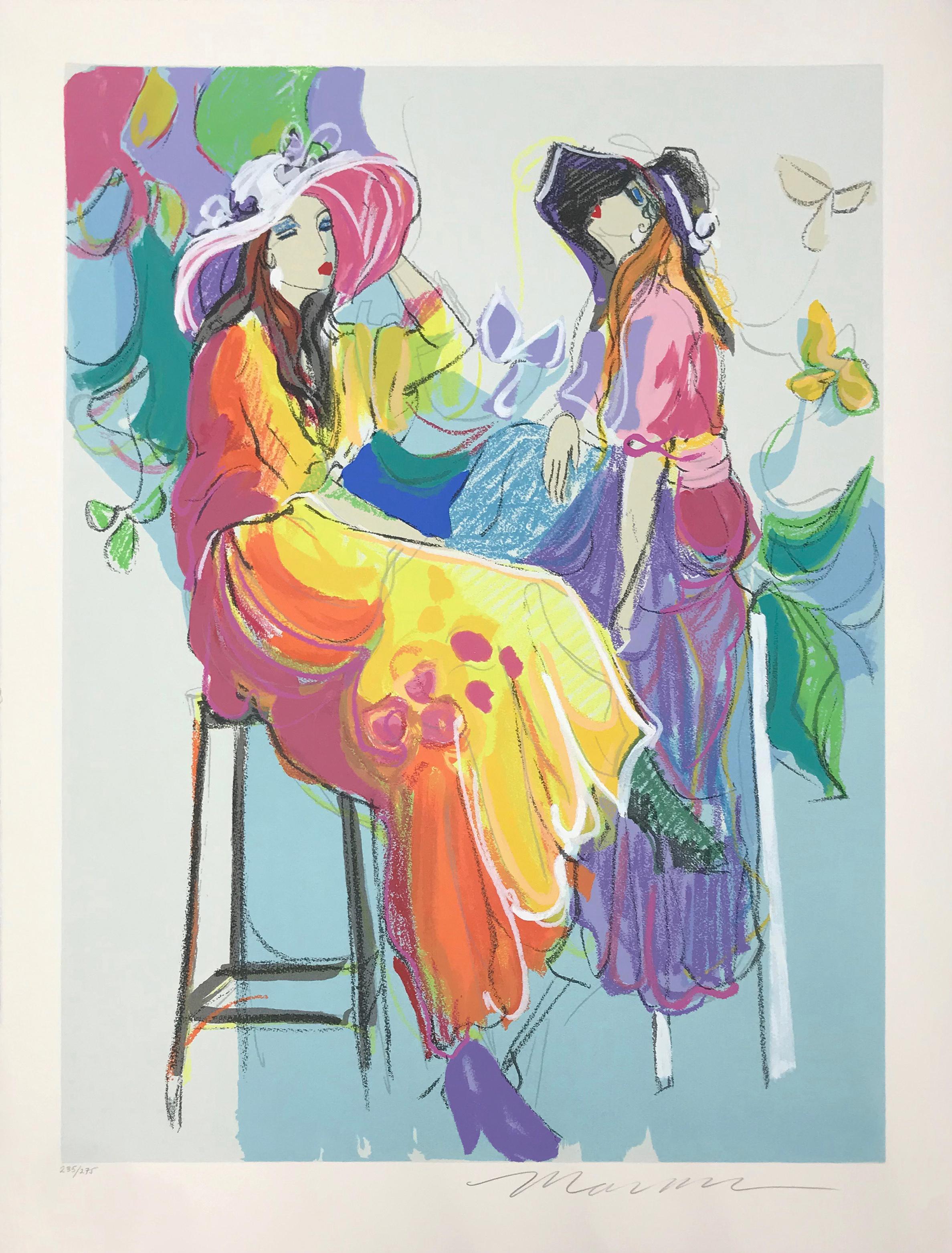 Isaac Maimon Portrait Print - LES COQUETTES II