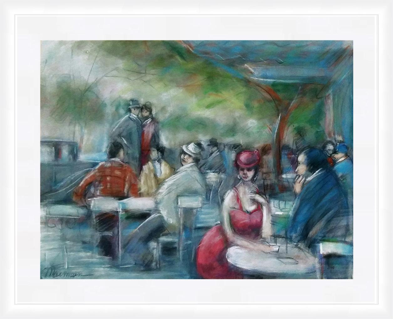 UNTITLED (CAFE SCENE) - Art by Isaac Maimon