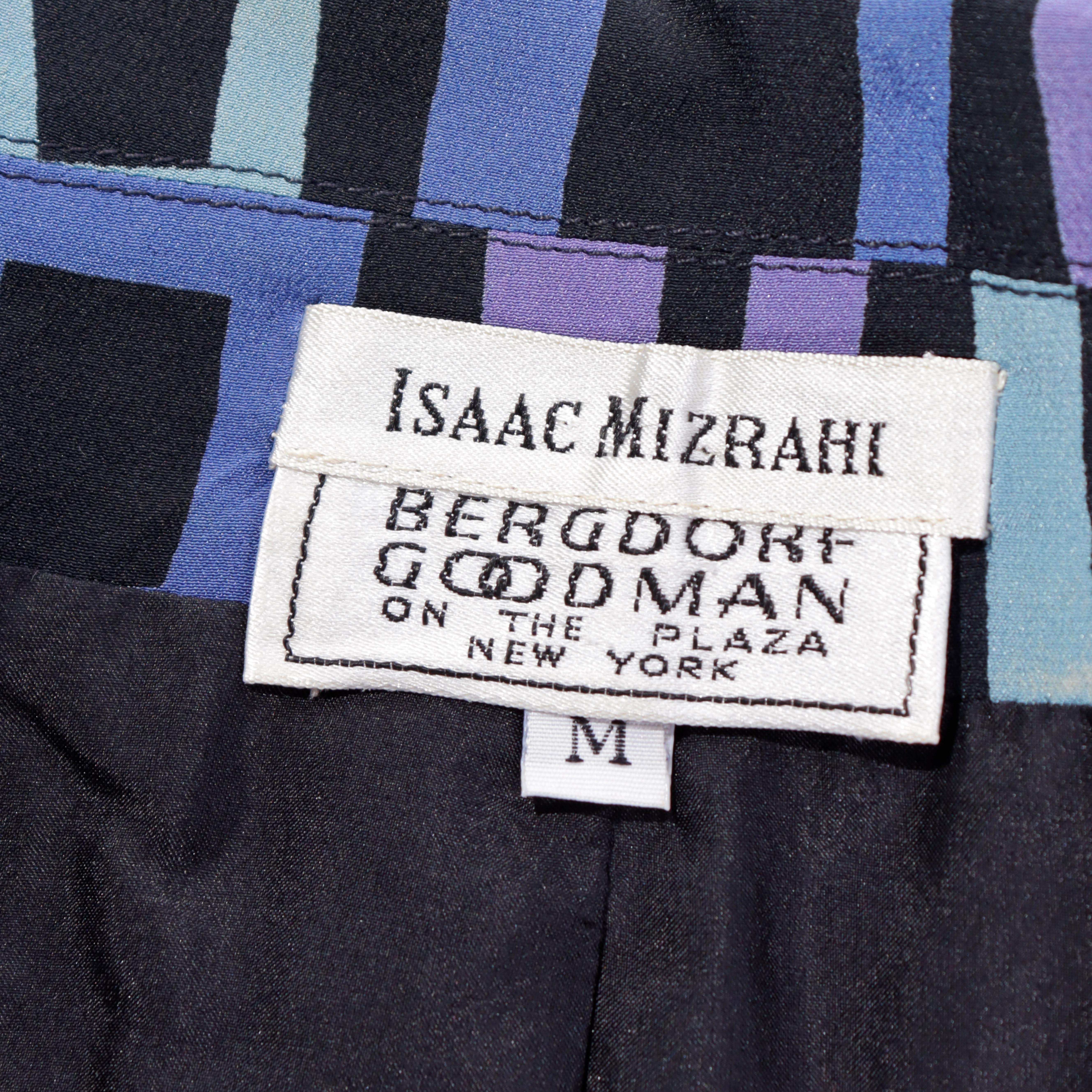 Isaac Mizrahi 1994 Resort Runway Printed Sleeveless Top For Sale 4