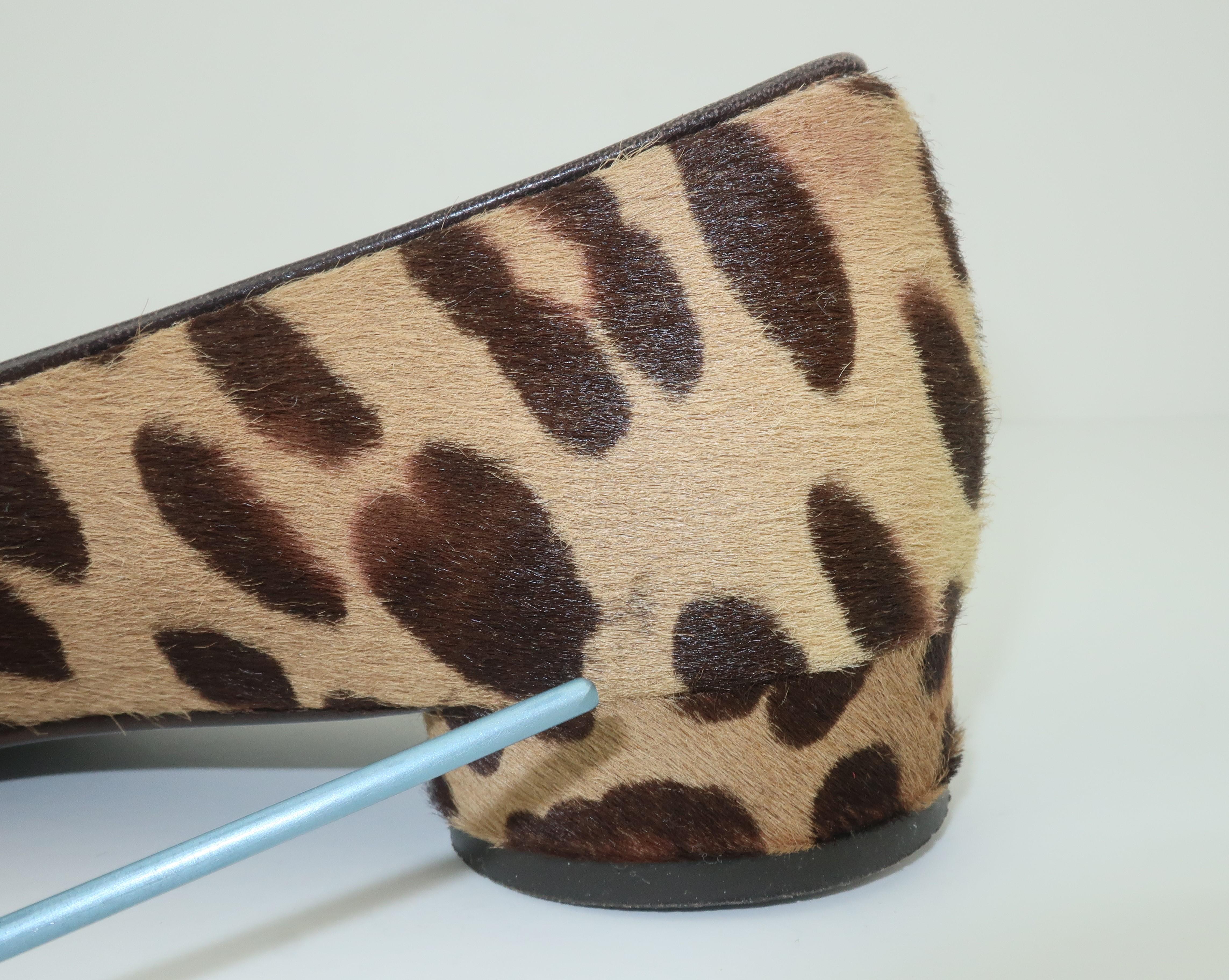 Isaac Mizrahi Animal Leopard Print Fur Loafer Shoes Sz 7 1/2 M 2