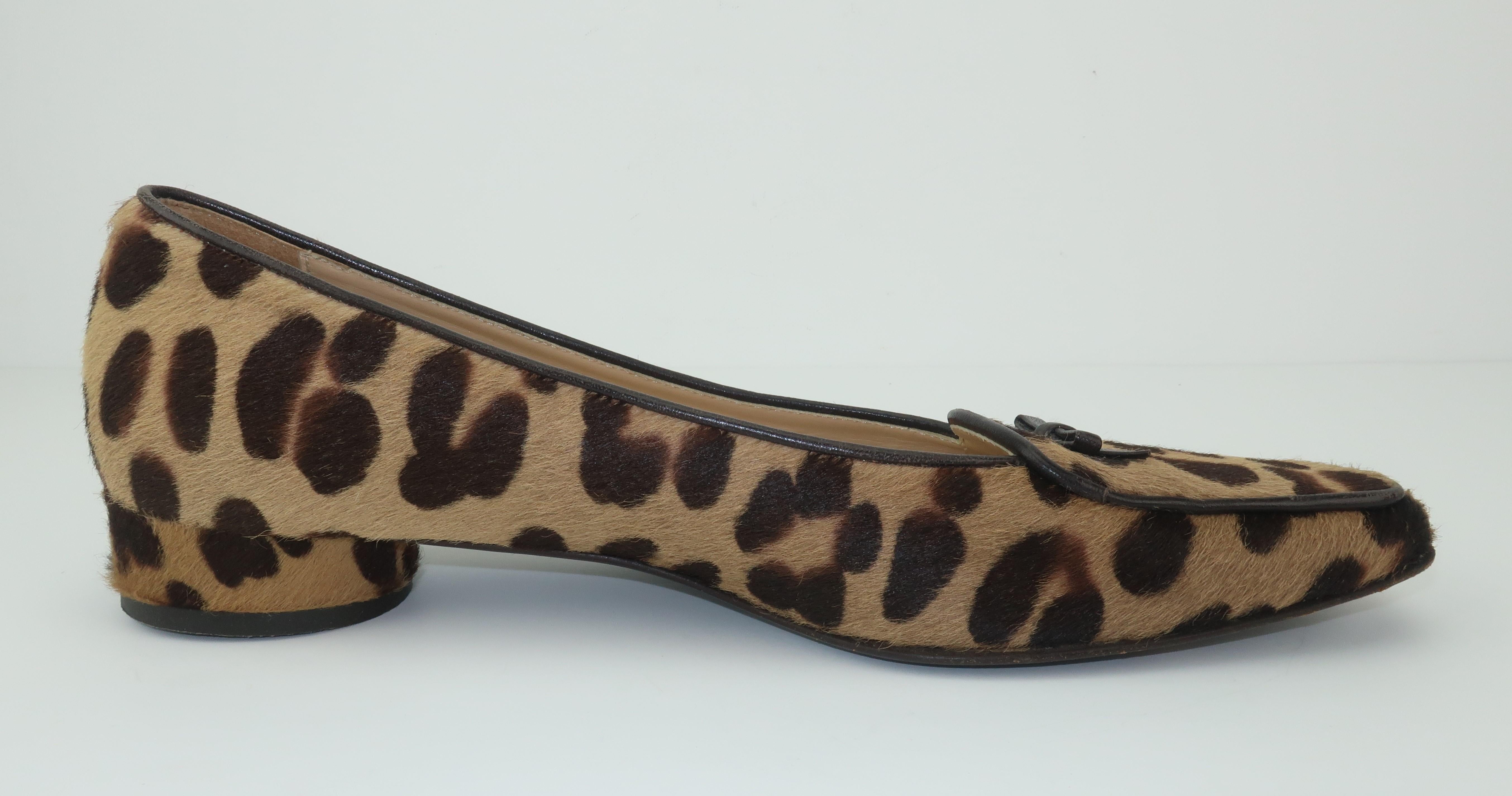 Women's Isaac Mizrahi Animal Leopard Print Fur Loafer Shoes Sz 7 1/2 M