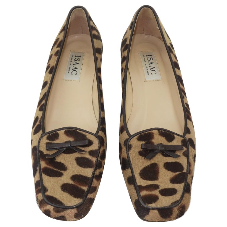 Isaac Mizrahi Animal Leopard Print Fur Loafer Shoes Sz 7 1/2 M For Sale ...