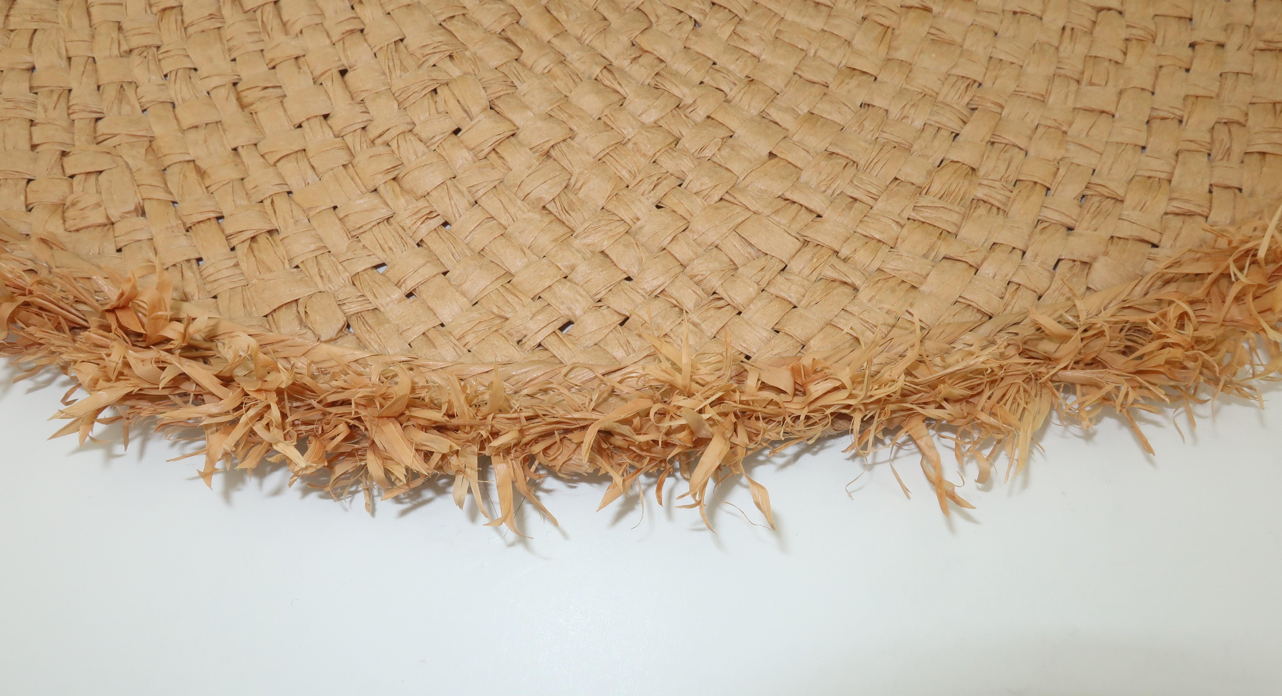 Isaac Mizrahi Wide Brimmed Straw Beach Hat 2