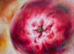 Large-Scale Apple Painting by Isaac Monteiro, Signed