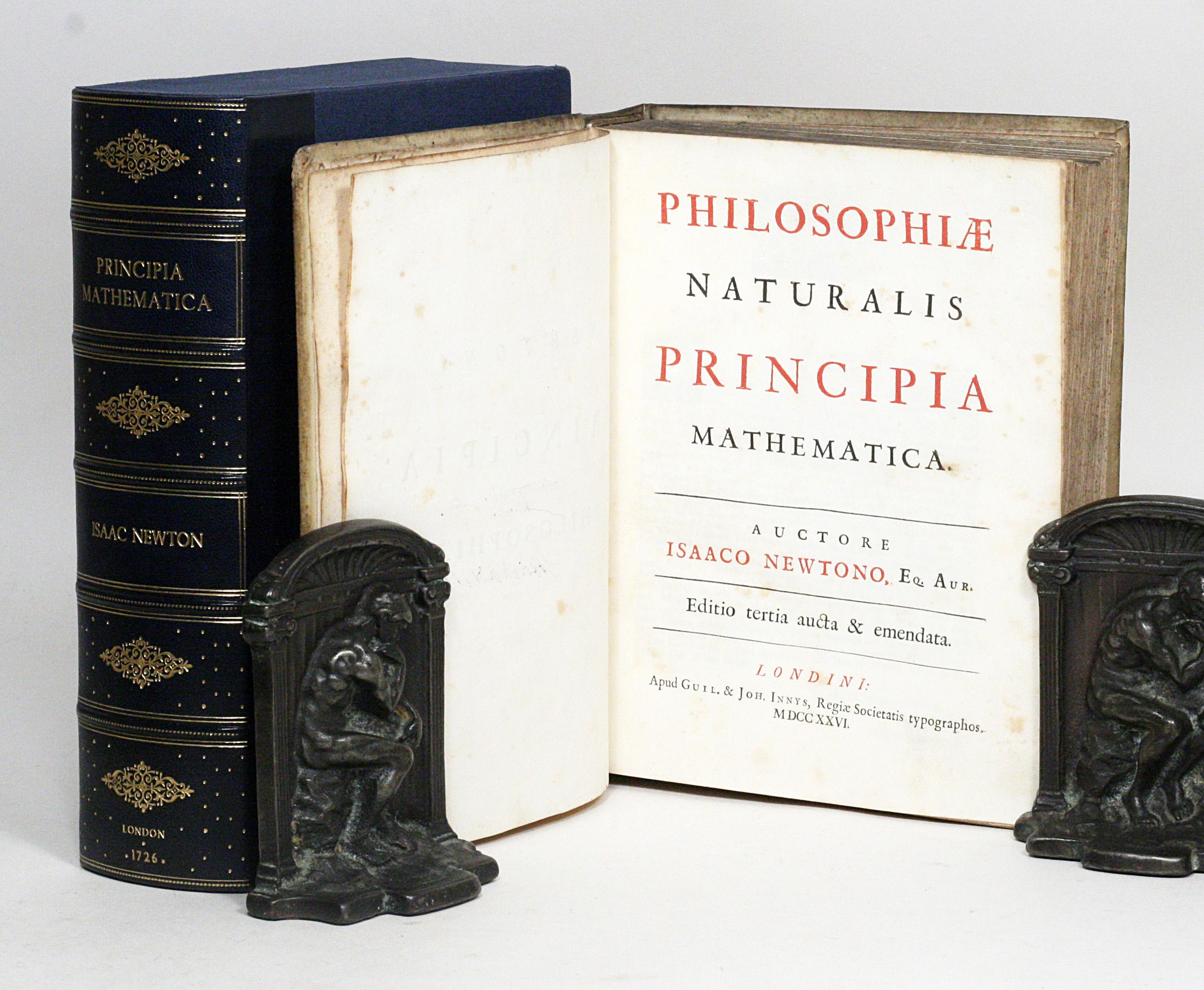 Newton, ISAAC.

Philosophiae Naturalis Principia Mathematica

Rare 1726 third edition of newton's principia, the last edition edited by newton and the basis for all subsequent editions. One of only 1250 copies printed.

