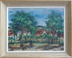 Peasants by the Farm - Ecole de Paris