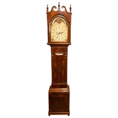Isaac Pearson Reading PA Walnut Tall Clock with Rare Jacob Kunsman Case, C 1845