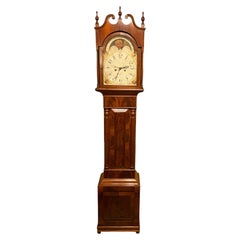 Isaac Pearson Reading PA Walnut Tall Clock with Rare Jacob Kunsman Case, C 1845