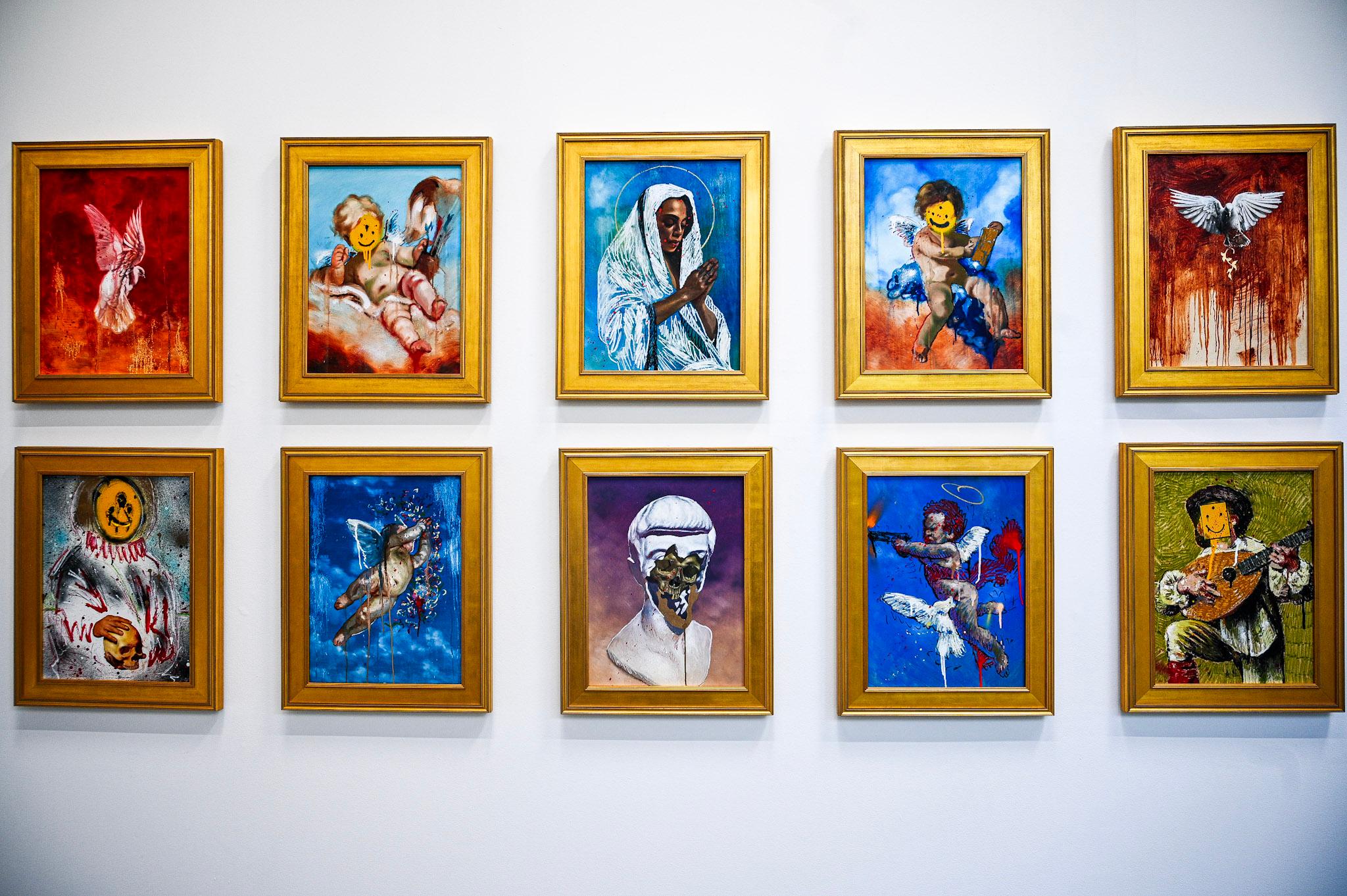 « A Song I Wrote for My Cheating Ex » Peinture (FRAMED) 24 x 18 pouces par Isaac Pelayo 1