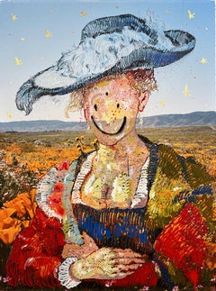 "AMAPOLA" Painting (FRAMED) 40" x 30" inch by Isaac Pelayo