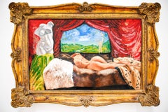 "BBL's and Imported Furs" Painting (FRAMED) 31" x 44" inch by Isaac Pelayo