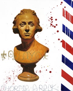 Isaac Pelayo - "CABEZA" Figurative Painting 30" x 24" inch by Isaac Pelayo "CABEZA" Figurative Painting 30" x 24" inch by Isaac Pelayo