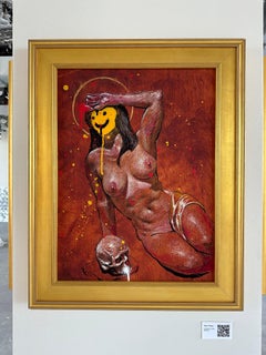 "Chronicles From My Apartment" (FRAMED) Painting 24" x 18" inch by Isaac Pelayo