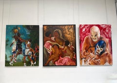 "Dear Mama" Figurative Painting 60" x 40" inch by Isaac Pelayo