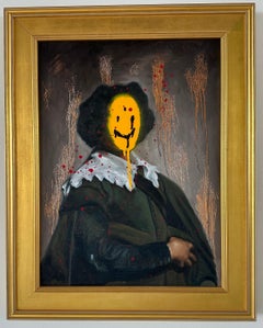 "Diario de Diego" Pintura Retrato Figurativo (ENMARCADA) 24 x 18 in by Isaac Pelayo