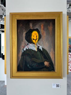 "Journal de Diego" Peinture figurative (encadrée) 24 x 18 in par Isaac Pelayo