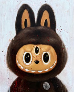 "EL CUCUY" Figurative Painting 24" x 18" inch by Isaac Pelayo