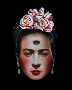 "FRIDA" Portrait Oil Painting 48" x 36" inch by Isaac Pelayo