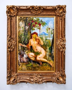 "How You Like Them Apples" Painting (FRAMED) 36" x 24" inch by Isaac Pelayo