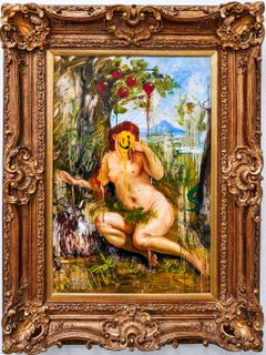 "How You Like Them Apples" Painting (FRAMED) 36" x 24" inch by Isaac Pelayo