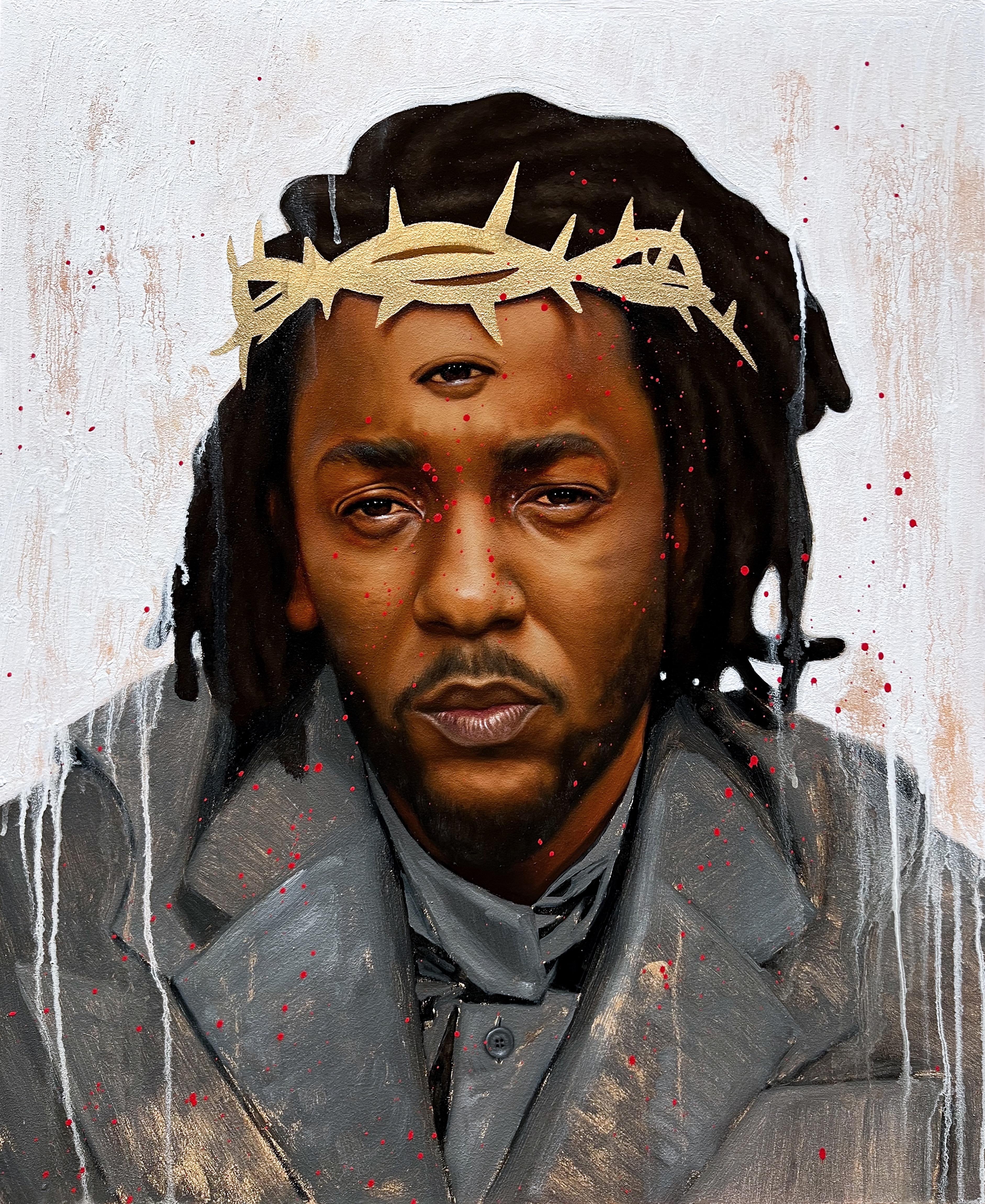 "LIDER SIN MIEDO" Figurative Portrait Painting 30" x 24" inch by Isaac Pelayo

Medium: oil, liquid gold, and aerosol on wood


ABOUT THE ARTIST: 

Isaac Pelayo is a head on crash collision between The Renaissance and Street Art.
In a household where