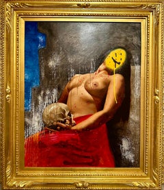 "Mercury Retrograde" Oil Painting (FRAMED) 30" x 23.5" inch by Isaac Pelayo