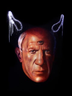 "PABLO" Portrait Oil Painting 48" x 36" inch by Isaac Pelayo