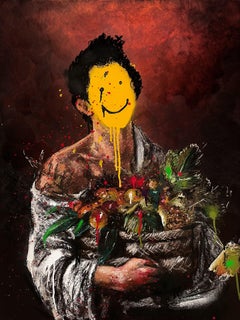 "Pelaggio" Ritratto figurativo (incorniciato) 40" x 30" pollici di Isaac Pelayo