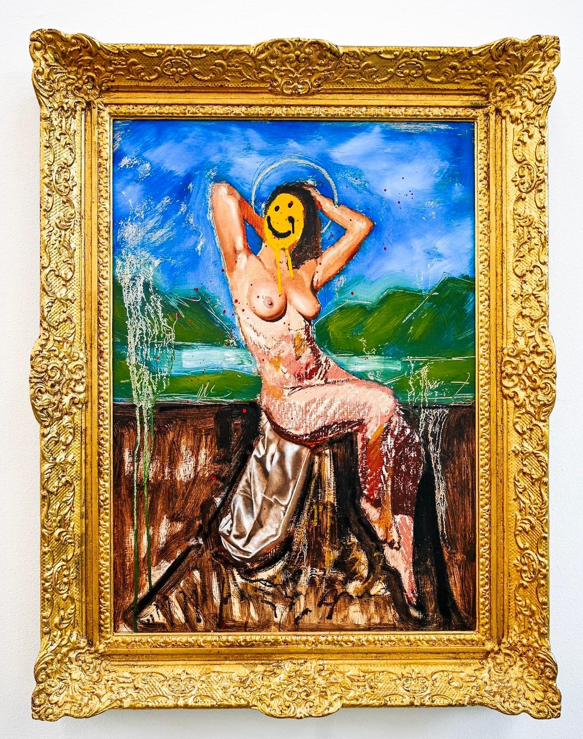 "Top 1% on OnlyFans"" Oil Painting (FRAMED) 26.5" x 19" inch by Isaac Pelayo
