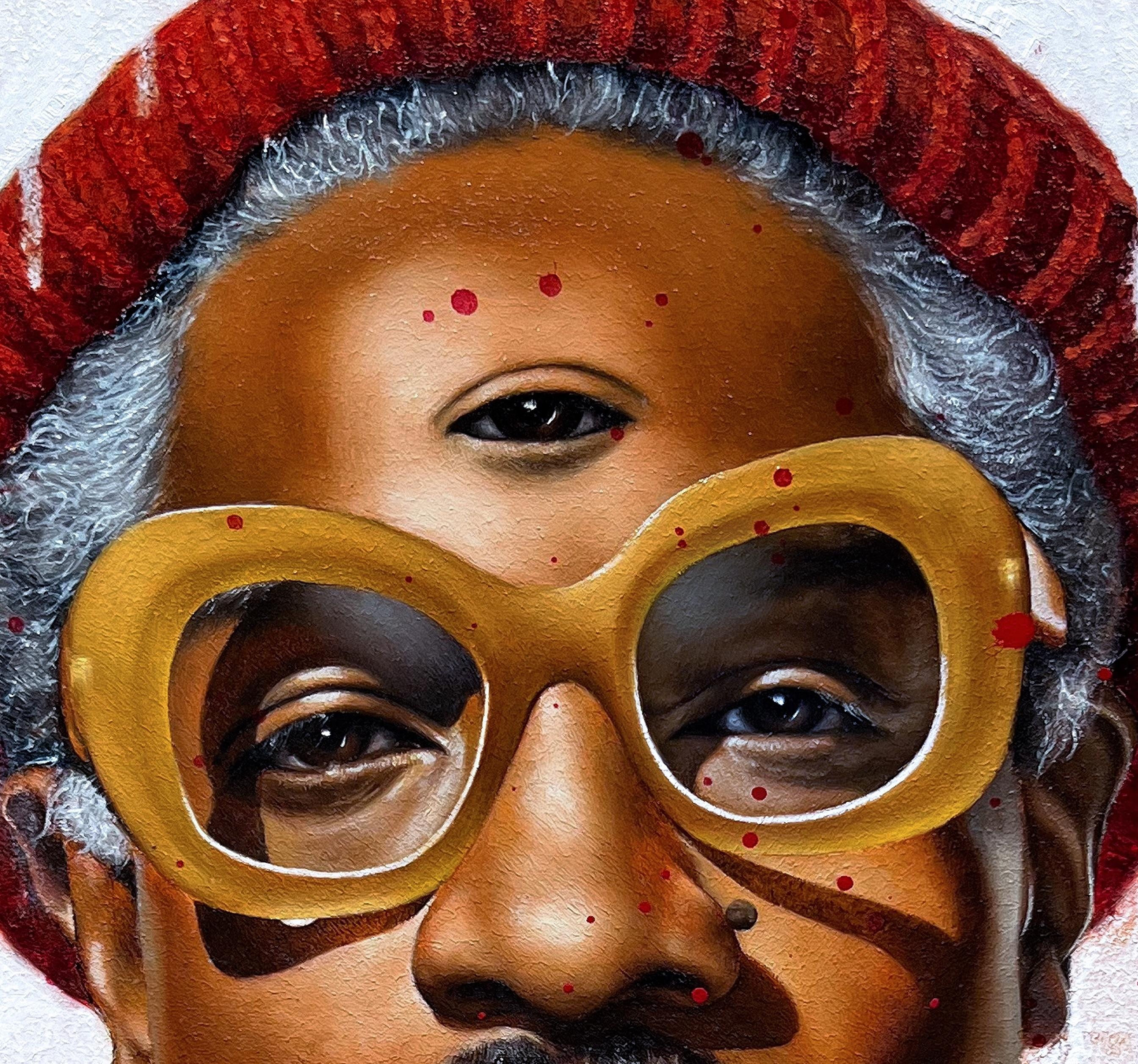 „TRES MIL“ Figuratives Porträtgemälde 24