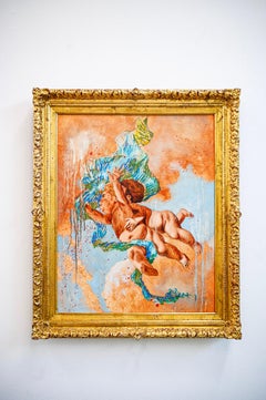 "Two to Tango but One to..." Painting (FRAMED) 29" x 23.5" inch by Isaac Pelayo