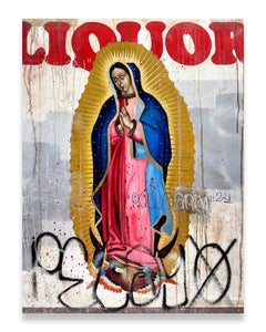 "Untitled 5" Peinture figurative 40" x 30" inch par Isaac Pelayo