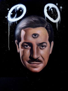 "WALT" Painting 48" x 36" inch by Isaac Pelayo