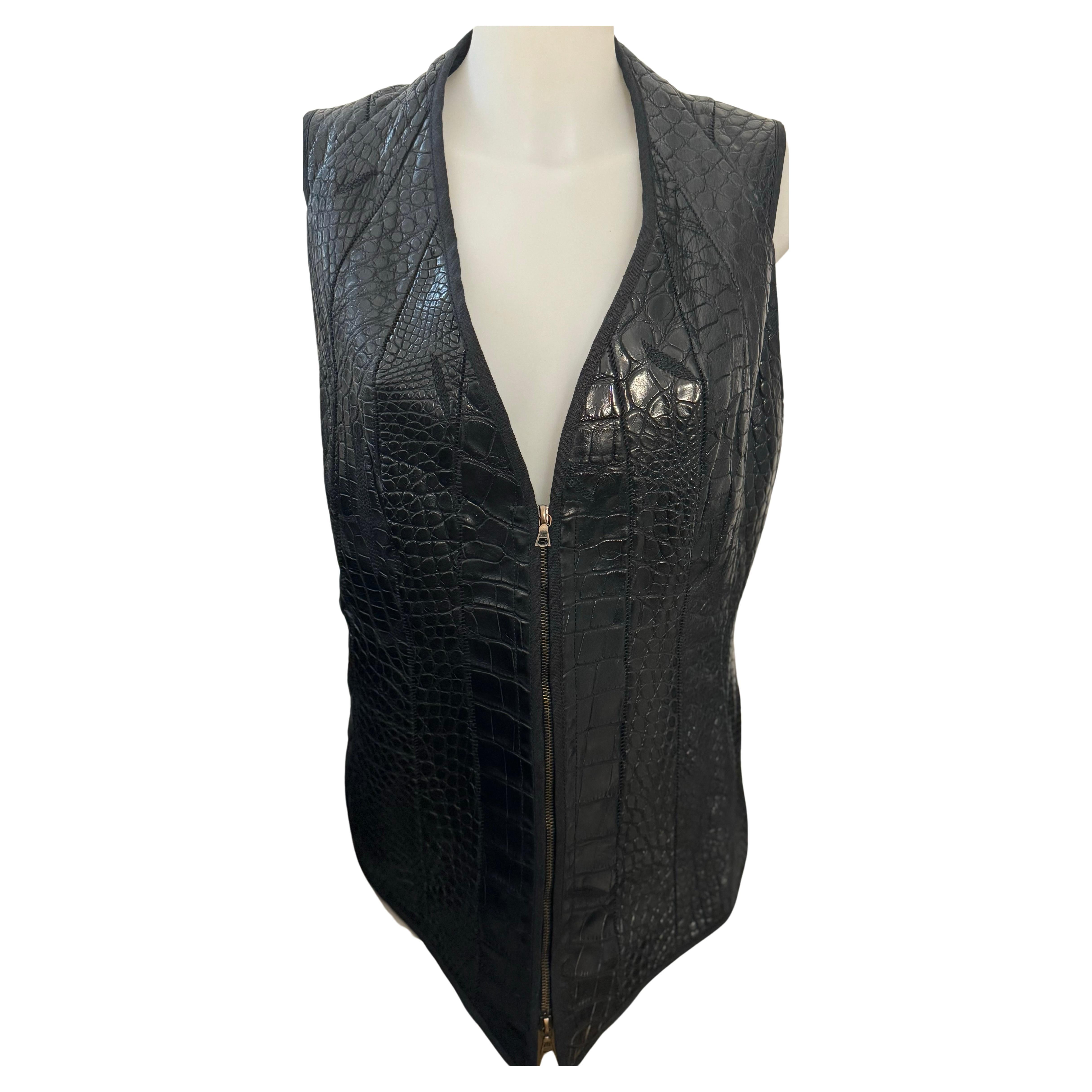 Isaac Sellam Experience real alligator vest  For Sale