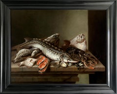 Still life with Sea Fish on Table - Isaac Van Duynen