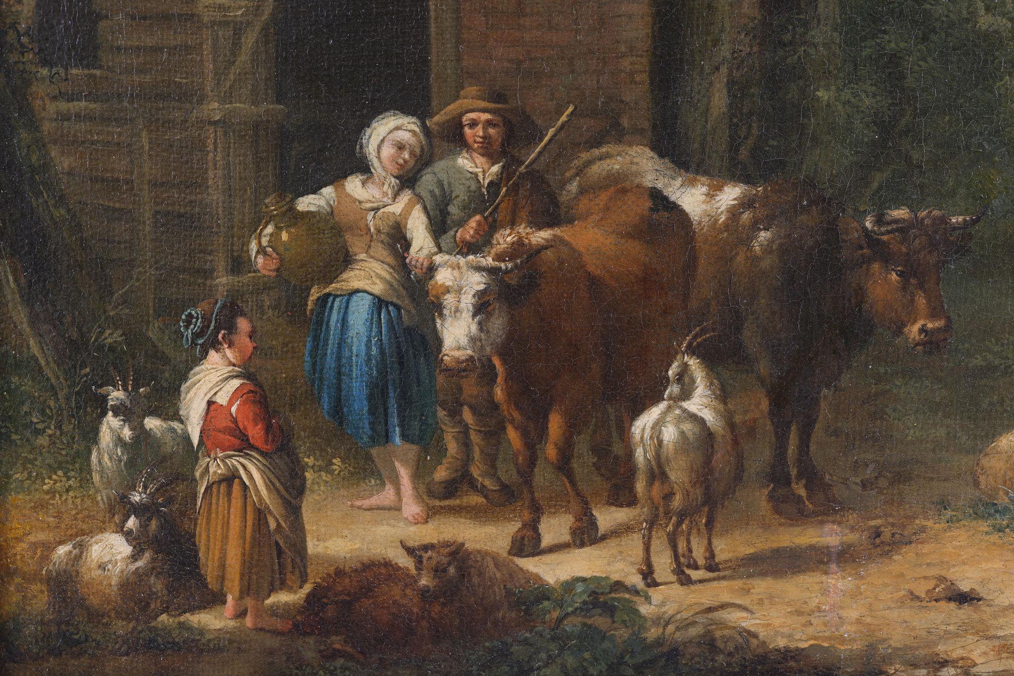 Voyageurs au bord d'un gîte