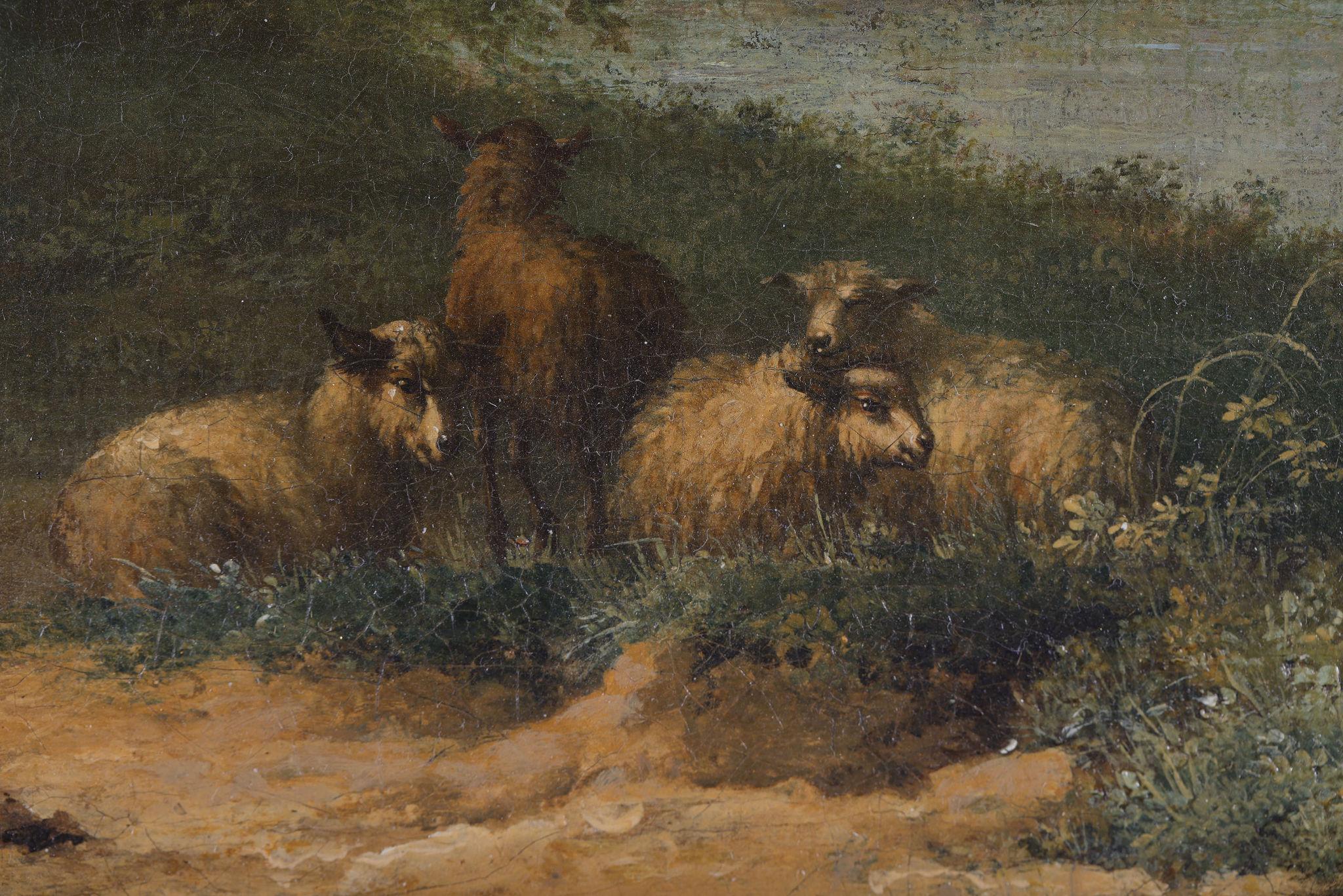 Voyageurs au bord d'un gîte